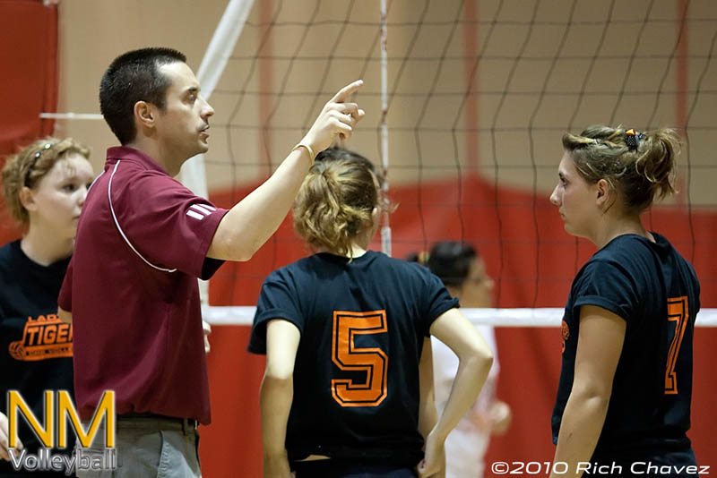 Camp counselor and Cleveland head coach Ben Wallis directs the Capitan squad