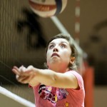 A Canutillo player concentrates on the ball