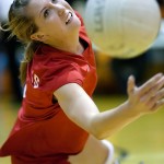 Las Cruces' Sarah Fountain makes a dive for the save